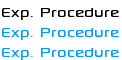 Exp. Procedure