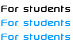 For students